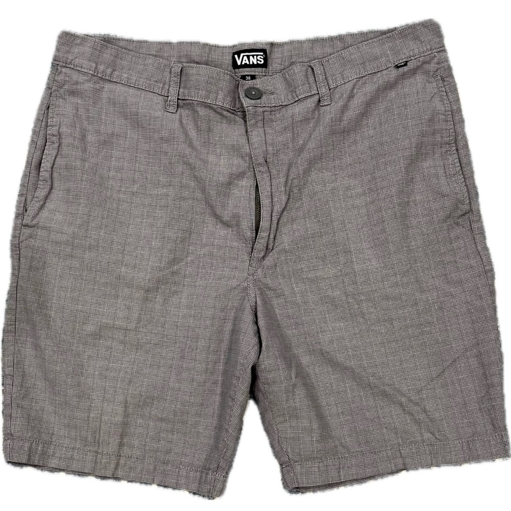Vans Men's Gray Plaid Shorts